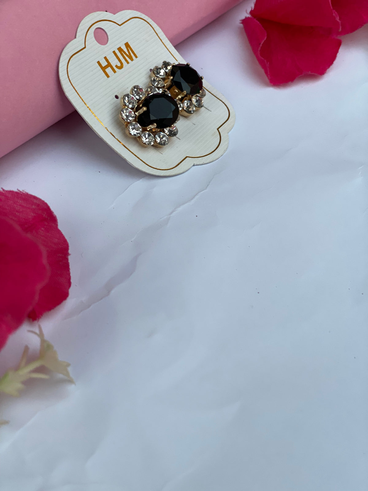 Black Premium Stainless Steel Studs | GILDE JEWELS
