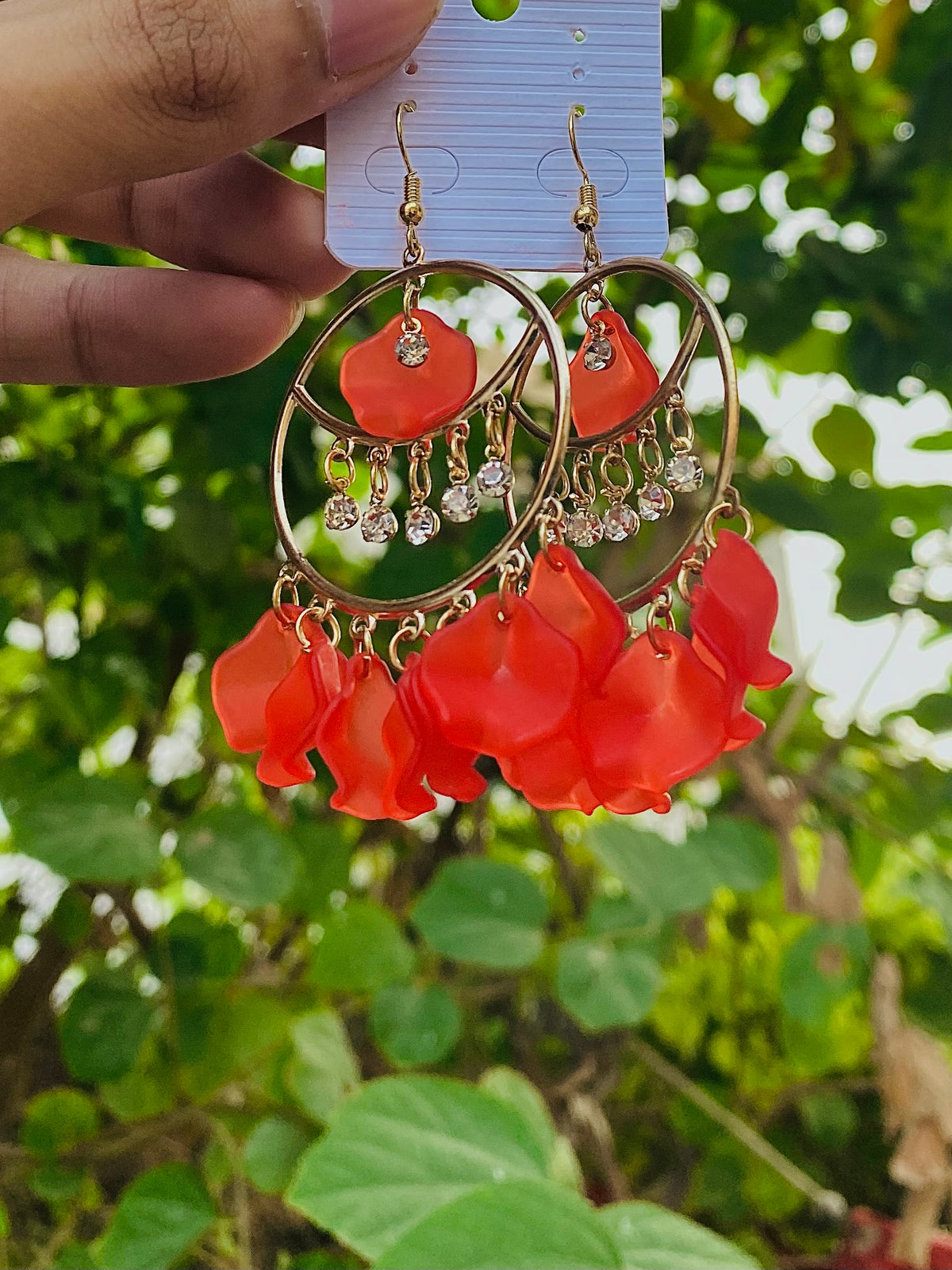 Gilde Luxury Red Premium Stainless Steel Earrings | GILDE JEWELS
