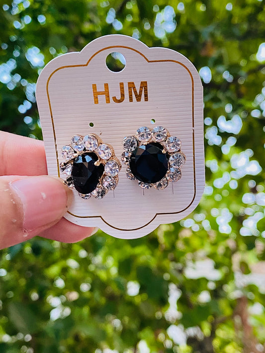 Black Premium Stainless Steel Studs | GILDE JEWELS