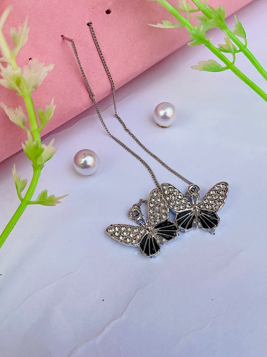 Black Butterfly Premium Stainless Steel Studs | GILDE JEWELS